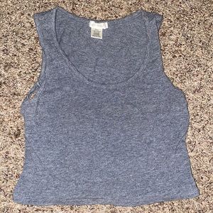 Grey Crop Top